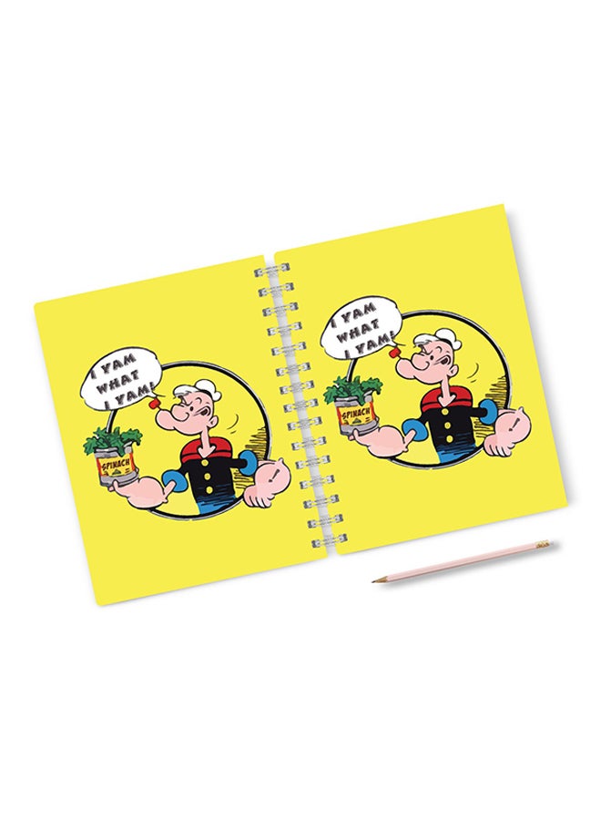 LOUD UNIVERSE - A4 The Sailor Man Popeye Notebook Multicolour - Image 1