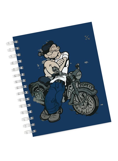 A4 Attitude Cartoon Notebook Blue