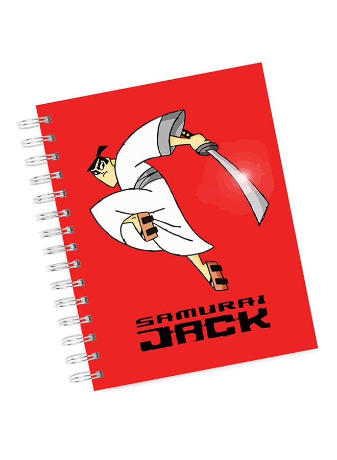 LOUD UNIVERSE - A4 Samurai Jack Notebook Red - Image 1