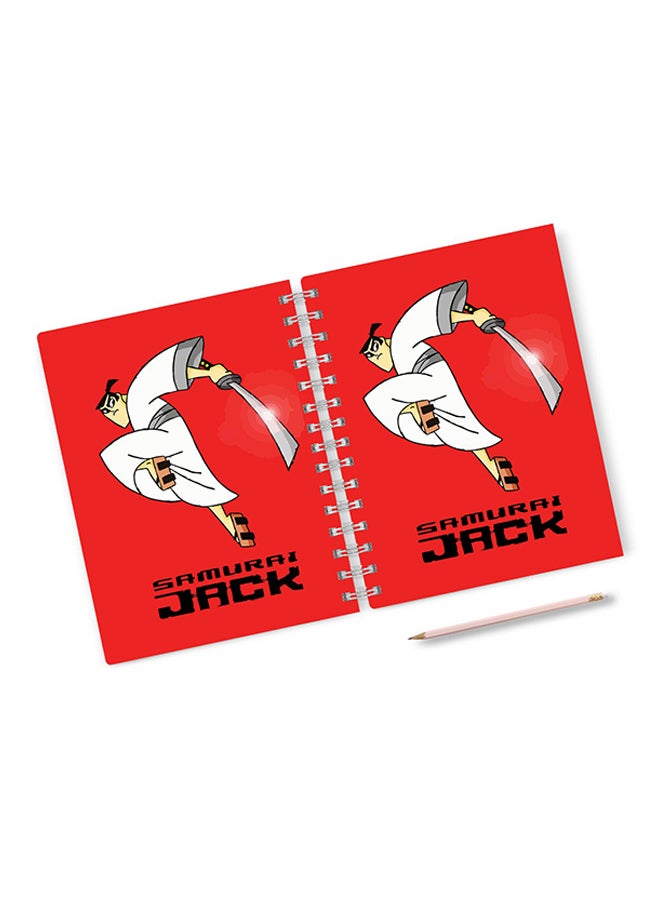 LOUD UNIVERSE - A4 Samurai Jack Notebook Red - Image 1