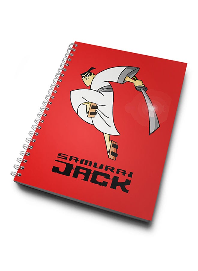 LOUD UNIVERSE - A4 Samurai Jack Notebook Red - Image 1