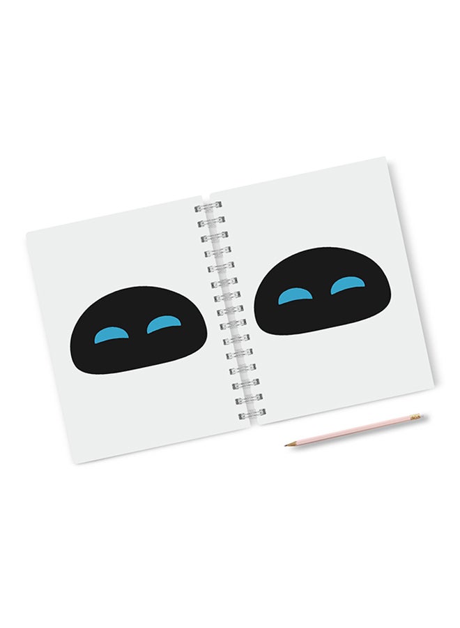 A4 Wall E Notebook White
