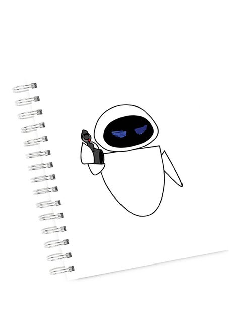 A4 Gobal Warming Wall E Notebook White
