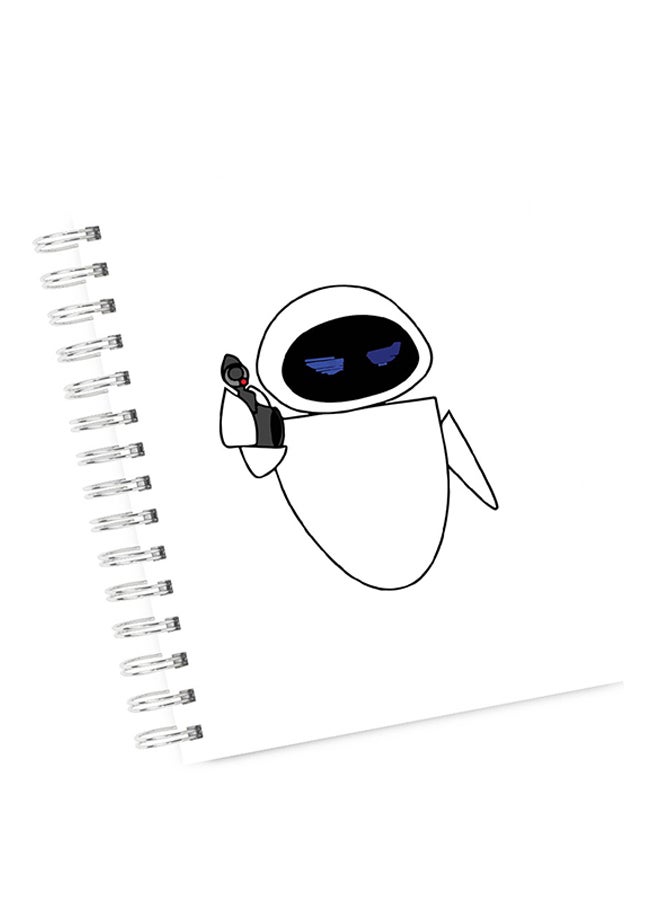 A4 Gobal Warming Wall E Notebook White