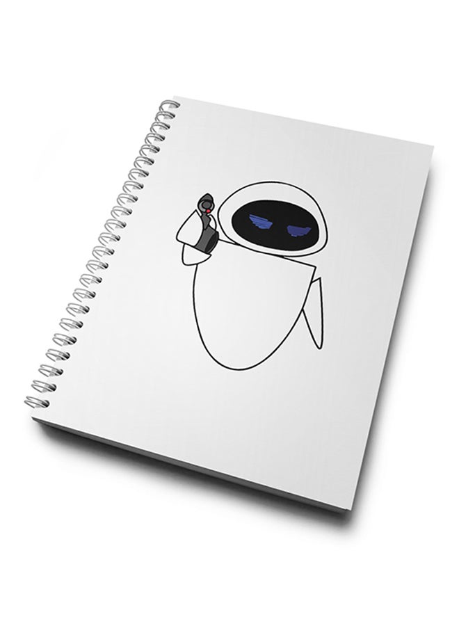 A4 Gobal Warming Wall E Notebook White