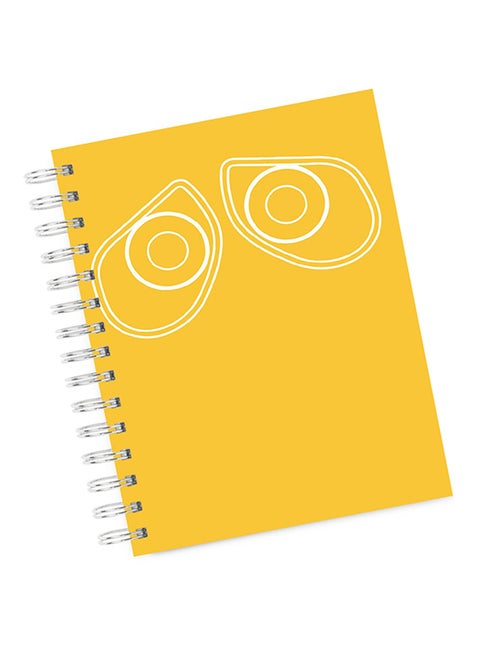 A4 Wall E Cute Face Notebook Multicolour