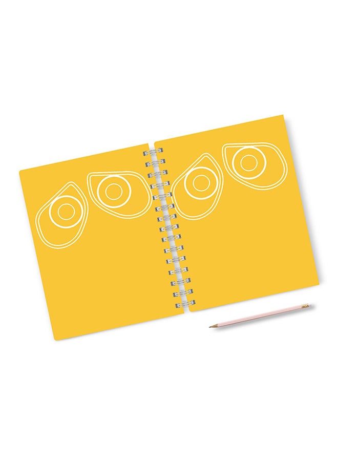A4 Wall E Cute Face Notebook Multicolour