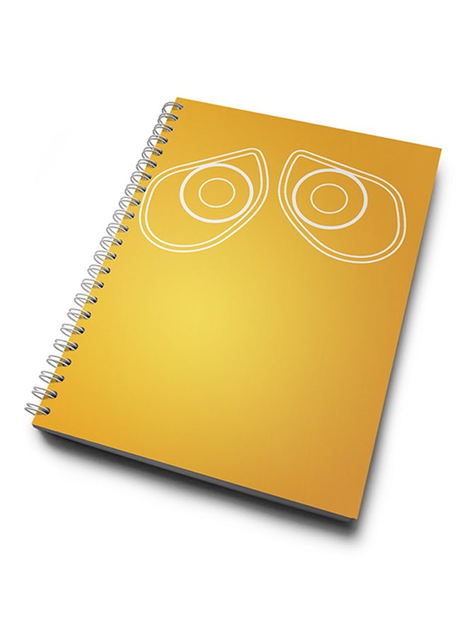 A4 Wall E Cute Face Notebook Multicolour