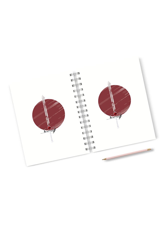 A4 Classic Thunder Cat Sword Notebook Multicolour