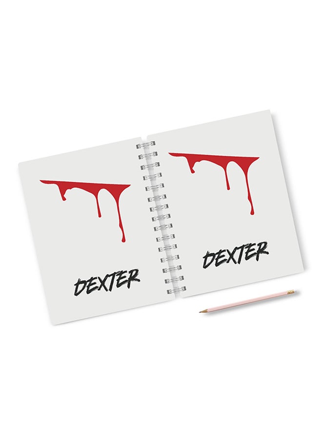 A4 Dexter Fan Art Notebook Multicolour
