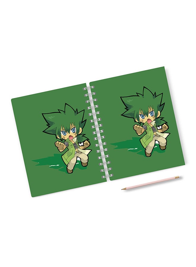 A4 Anime Style Notebook Multicolour