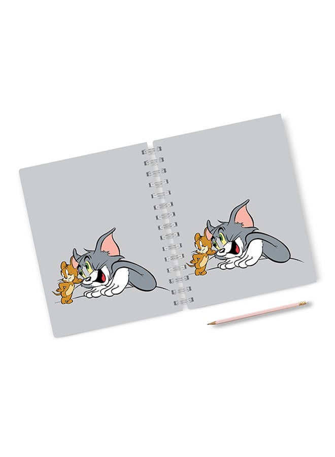 A4 Tom and Jerry Love Notebook Multicolour