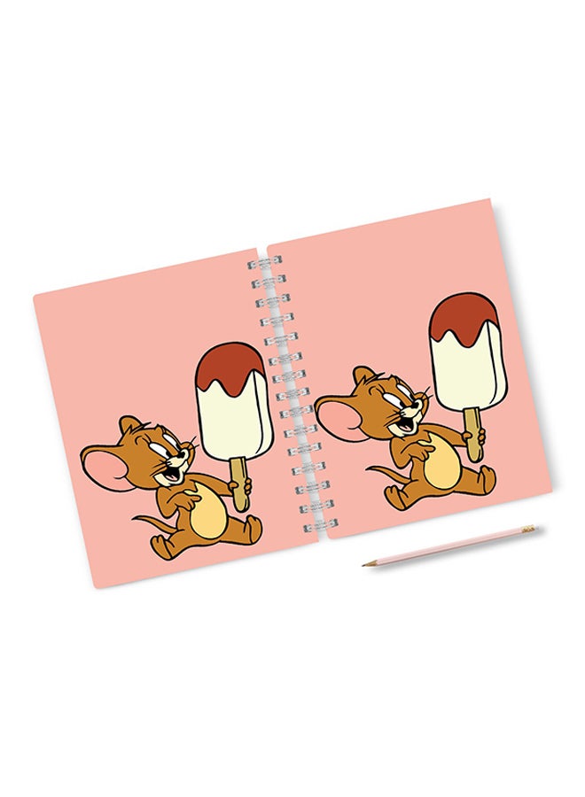 A4 Classic Tom and Jerry Notebook Multicolour