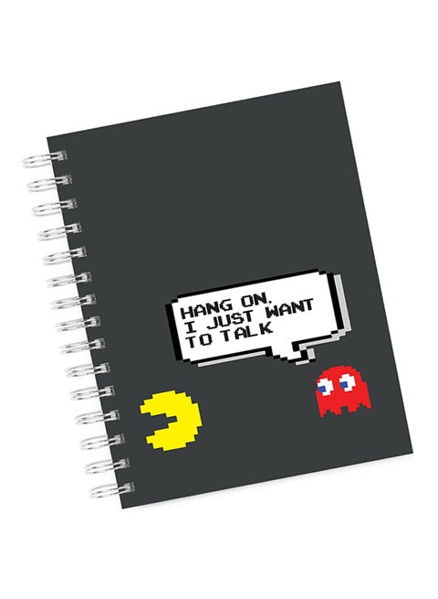 A4 Funny Pacman Ghost Notebook Multicolour