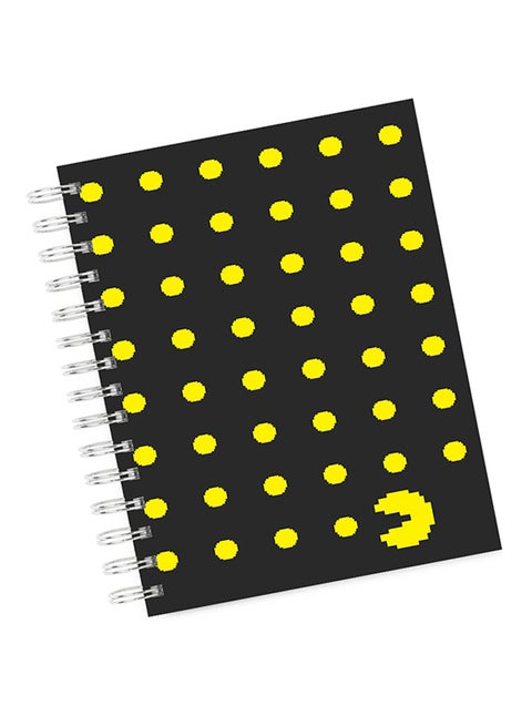A4 Pacman Game Retro Notebook Multicolour