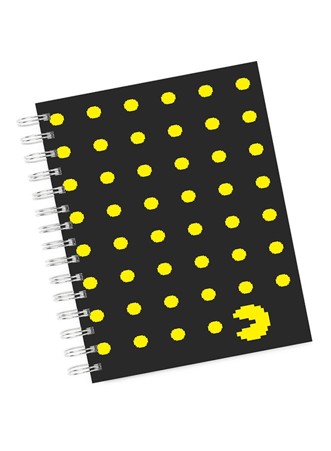 A4 Pacman Game Retro Notebook Multicolour