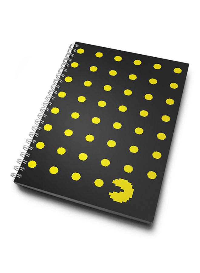 A4 Pacman Game Retro Notebook Multicolour