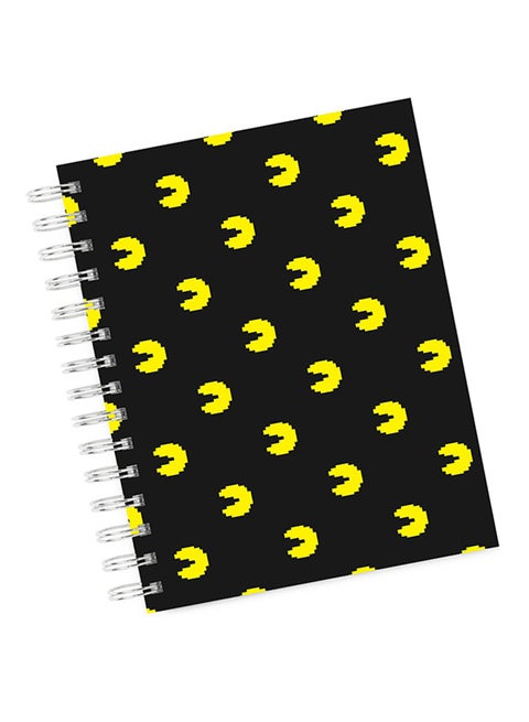 A4 Pacman Pattern Notebook Multicolour