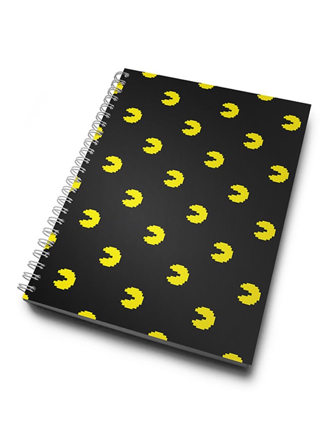 A4 Pacman Pattern Notebook Multicolour