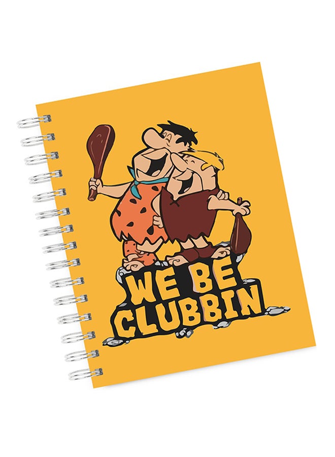 LOUD UNIVERSE - A4 Clubbin Flintstone Notebook Multicolour - Image 1
