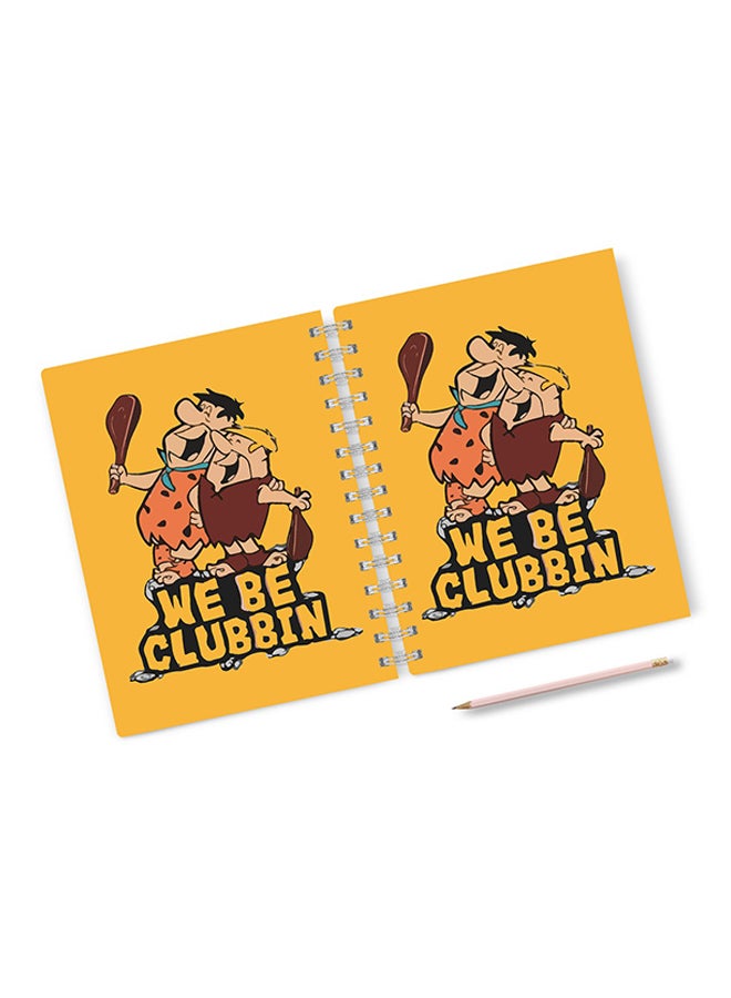 LOUD UNIVERSE - A4 Clubbin Flintstone Notebook Multicolour - Image 1