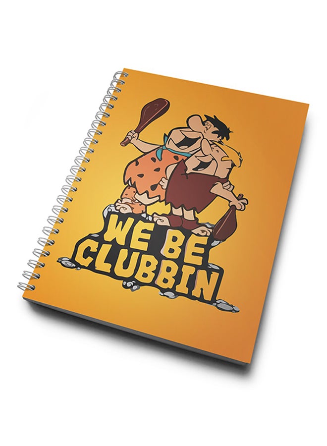 LOUD UNIVERSE - A4 Clubbin Flintstone Notebook Multicolour - Image 1