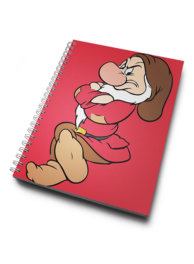 LOUD UNIVERSE - A4 Dwarf Cute Hard Notebook Pink/Beige/Brown - Image 1