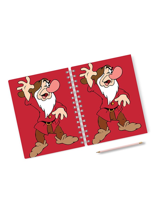 A4 Angry Dwarf Hard Notebook Multicolour
