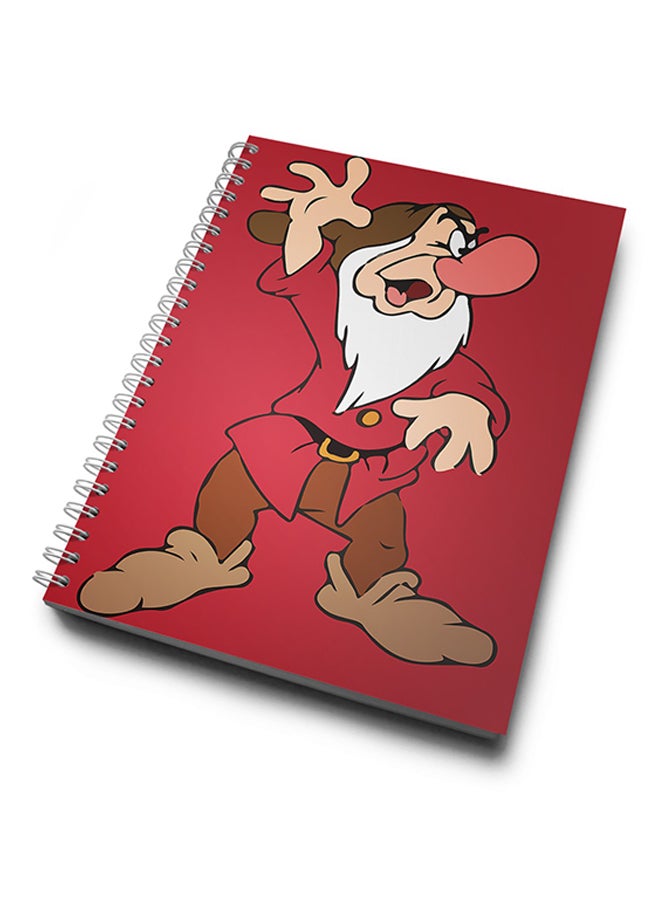 A4 Angry Dwarf Hard Notebook Multicolour