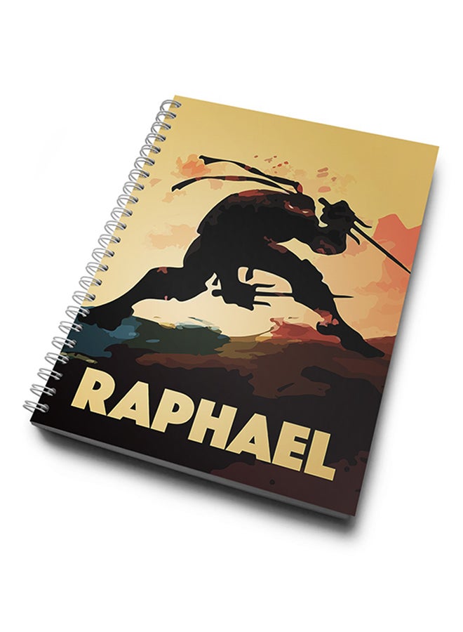 A4 Raphael Ninja Turtle Hard Notebook Multicolour