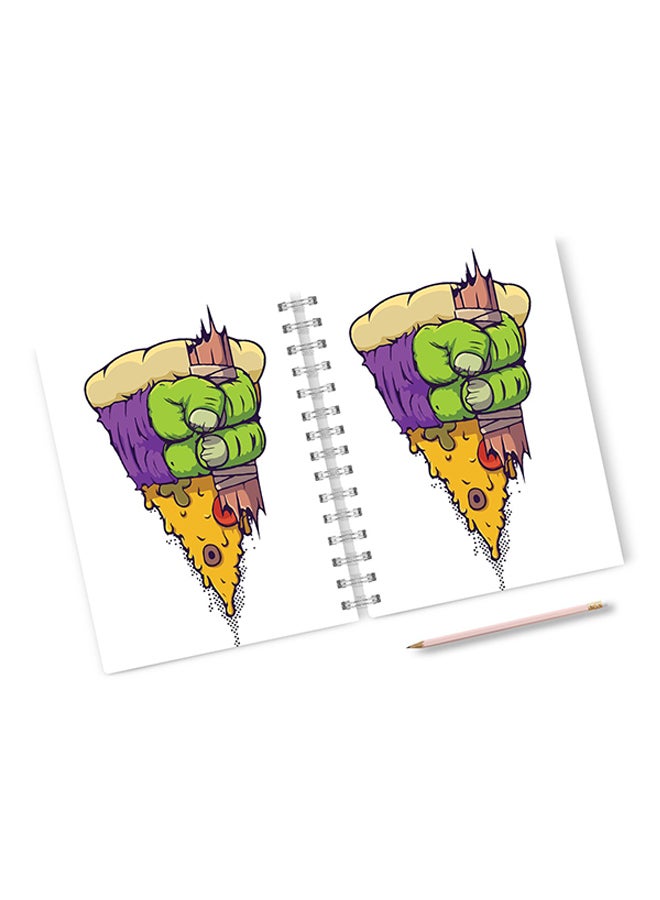 A4 Ninja Turtle Pizza Love Hard Notebook Multicolour