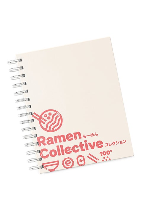 A4 Ramen Hard Notebook White
