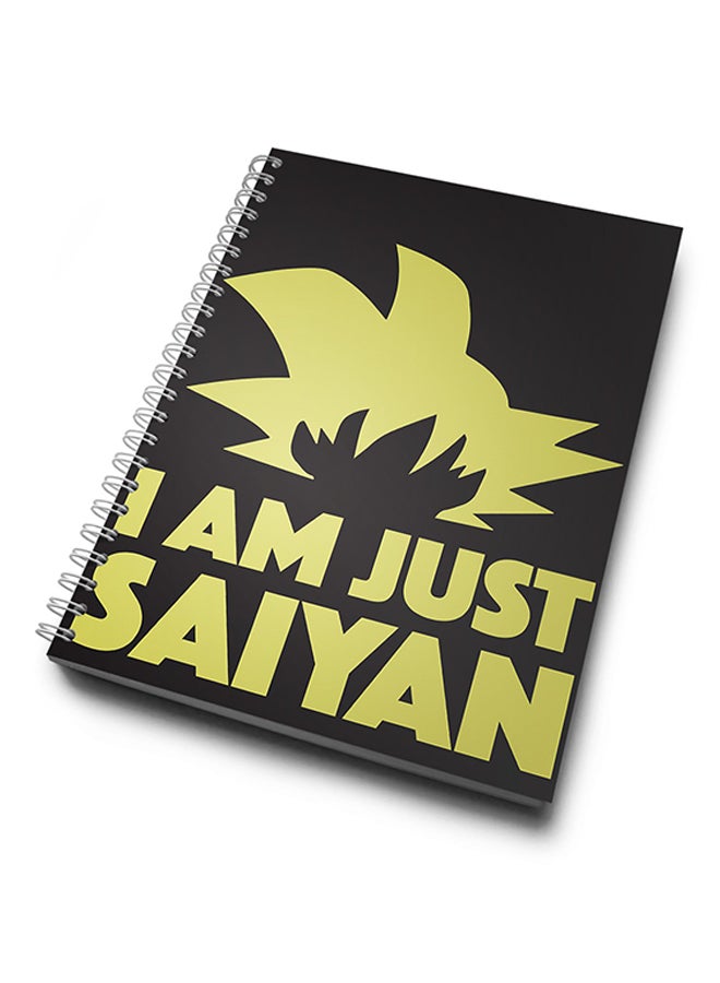 A4 Saiyan Hard Notebook Multicolour