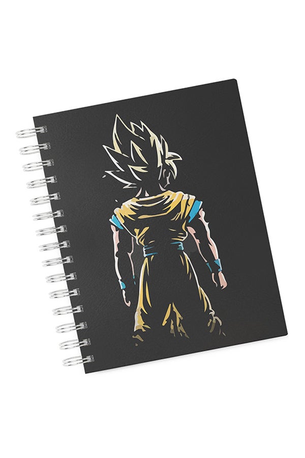 LOUD UNIVERSE - A4 Goku Minimal Hard Notebook Black - Image 1