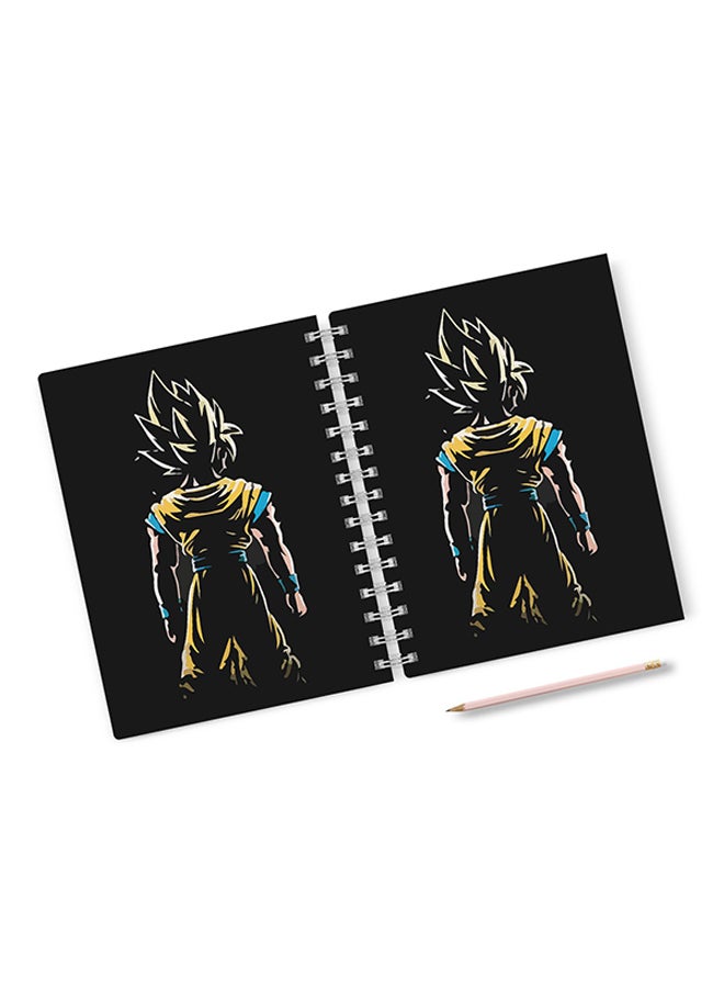 LOUD UNIVERSE - A4 Goku Minimal Hard Notebook Black - Image 1