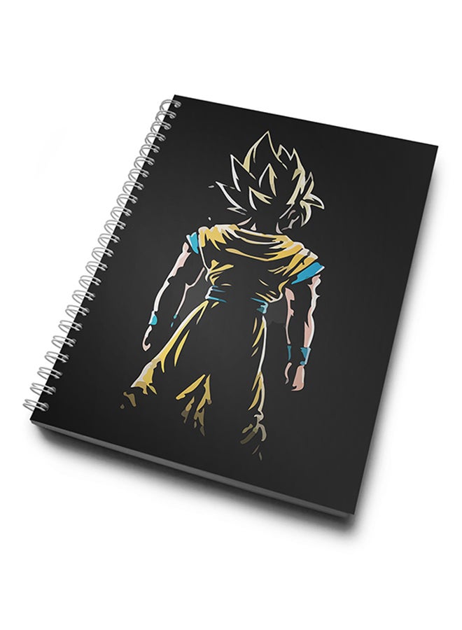 LOUD UNIVERSE - A4 Goku Minimal Hard Notebook Black - Image 1