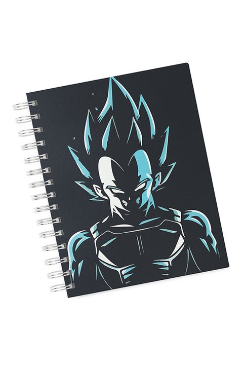 A4 Hard Spiral Notebook Multicolour Black/Blue