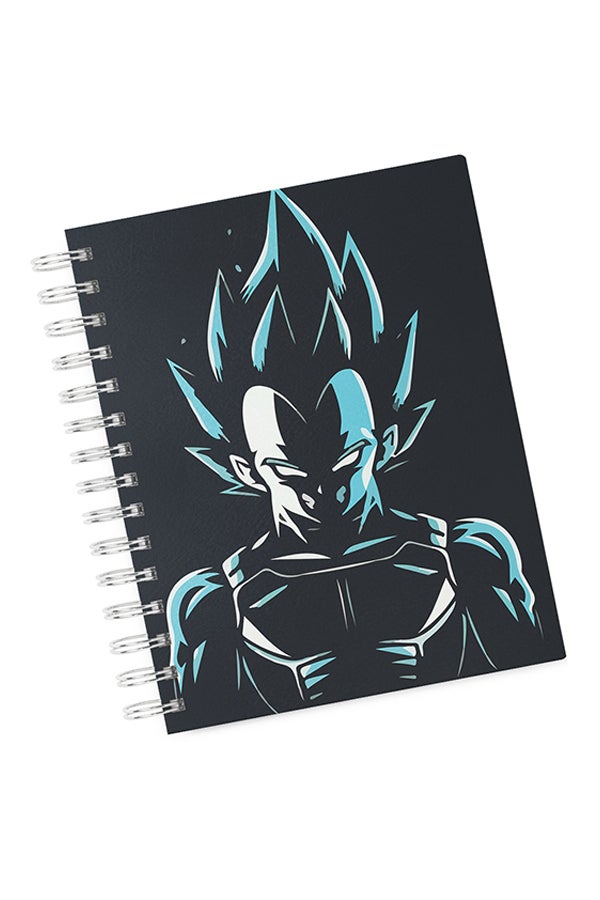 A4 Hard Spiral Notebook Multicolour Black/Blue