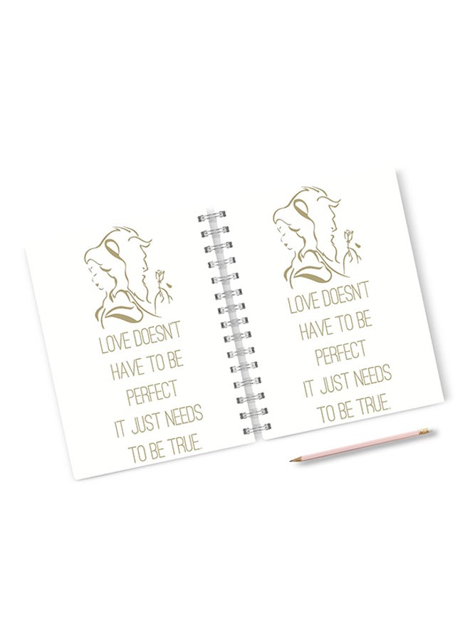 A4 Classic Hard Notebook White