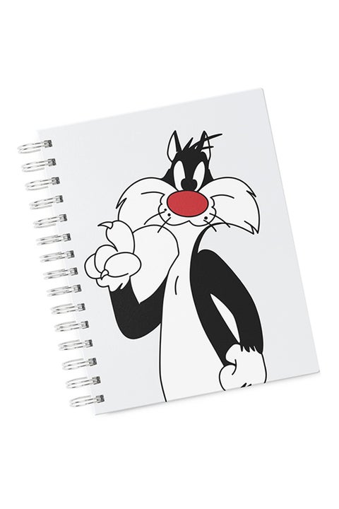 A4 Cat Tweety Hard Notebook Multicolour