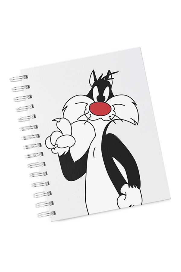 A4 Cat Tweety Hard Notebook Multicolour