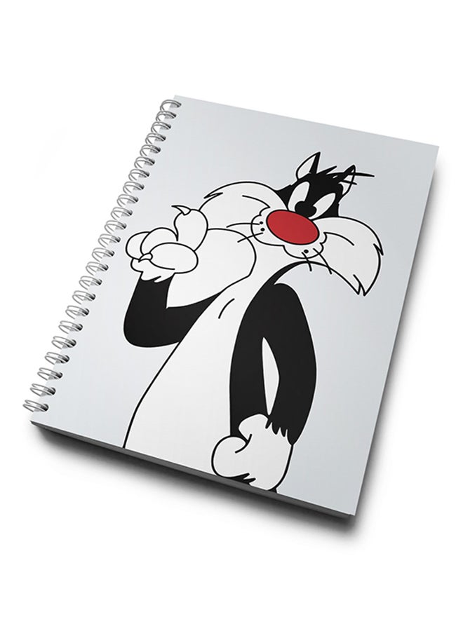 A4 Cat Tweety Hard Notebook Multicolour