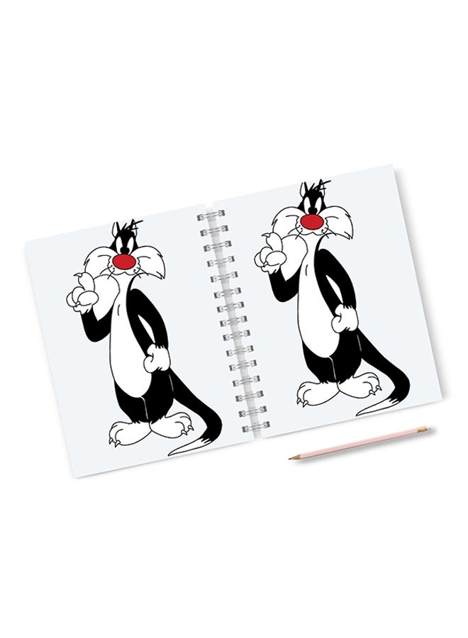 A4 Silvester Cartoon Network Hard Notebook Multicolour