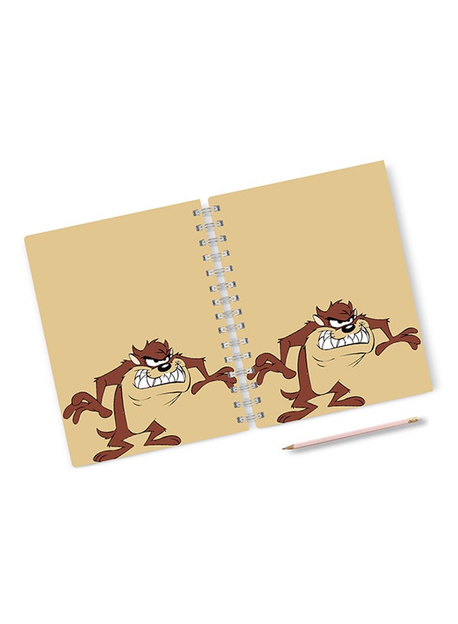 A4 Taz Angry Hard Notebook Multicolour