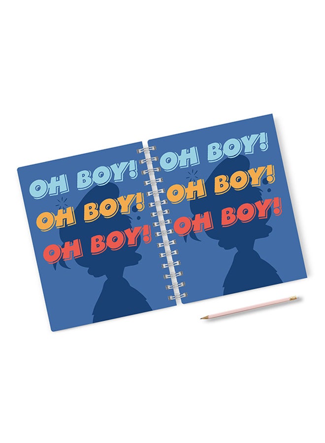LOUD UNIVERSE - A4 Oh Boy Donald Duck Hard Notebook Multicolour - Image 1