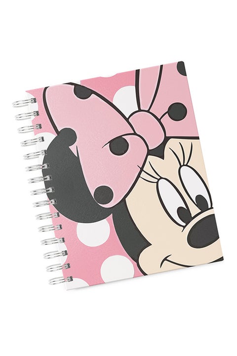 A4 Minnie Mouse Minimal Hard Notebook Multicolour