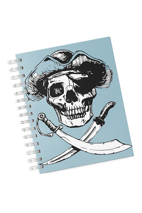 A4 Hard Notebook Blue/White