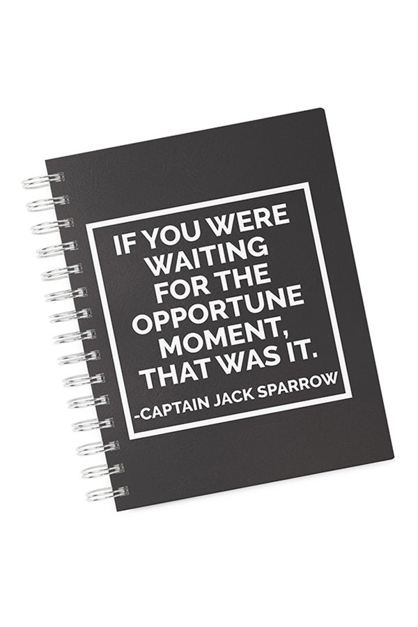 A4 Nothing Quote Hard Notebook Multicolour