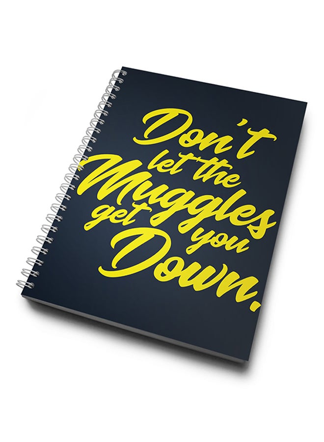A4 Dont let muggles Hard Notebook Multicolour
