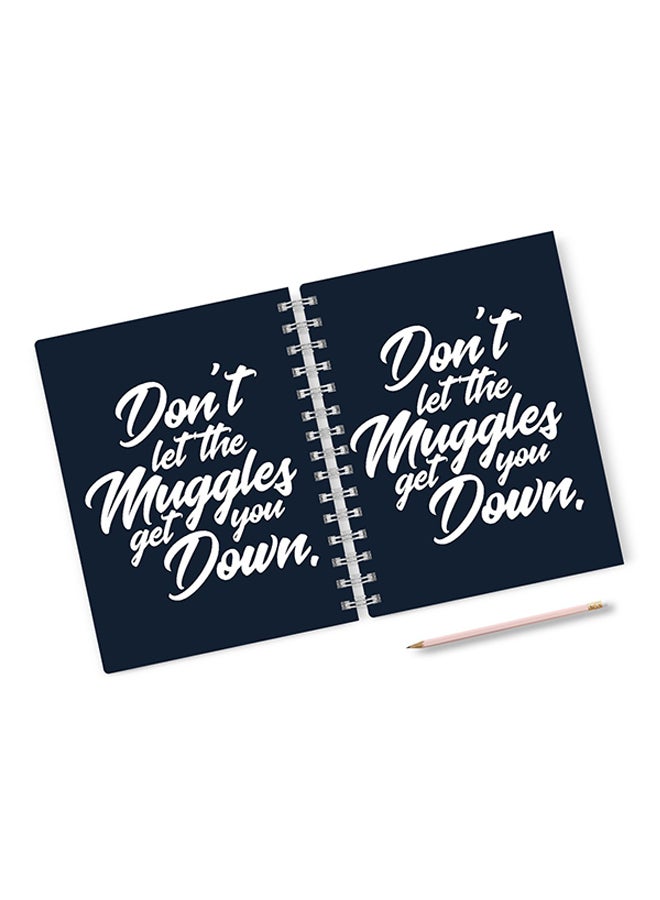 A4 Granger Weasley Potter Hard Notebook Multicolour